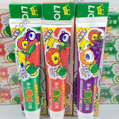 LION狮王儿童牙膏草莓味、橙，葡萄味