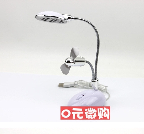 USB小LED灯 电脑照明灯 学习台灯 学生灯带风扇13颗LED小夜灯