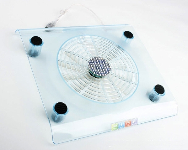 超大风扇散热垫 水晶透明散热器 散热架 散垫座