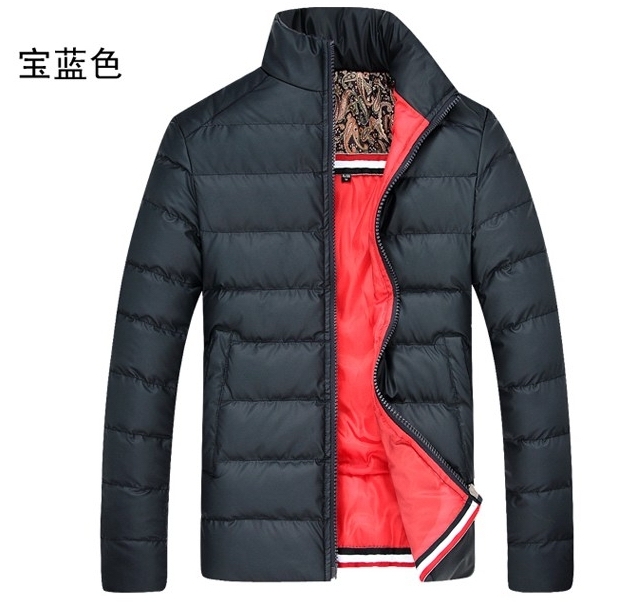 壹凡秋冬新款男装轻薄款棉服 男短款立领修身棉衣外套
