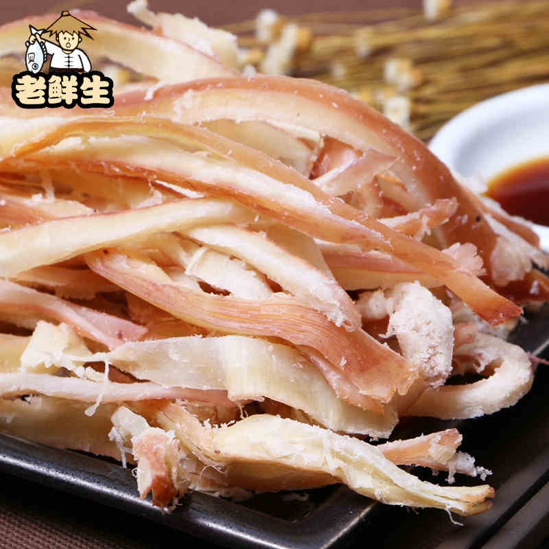 老鲜生大连特产海鲜零食鱿鱼丝 手撕碳烤即食鱿鱼条200g